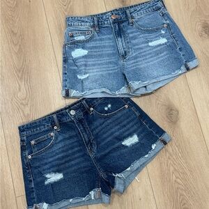 No Boundaries Distressed Blue Jean Shorts